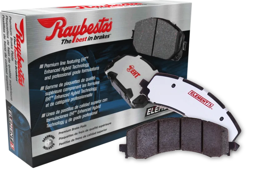 EHT1288H – R/M BRAKES Brake Pad, OE Replacement Hybrid Technology Includes Mounting Hardware - view 2